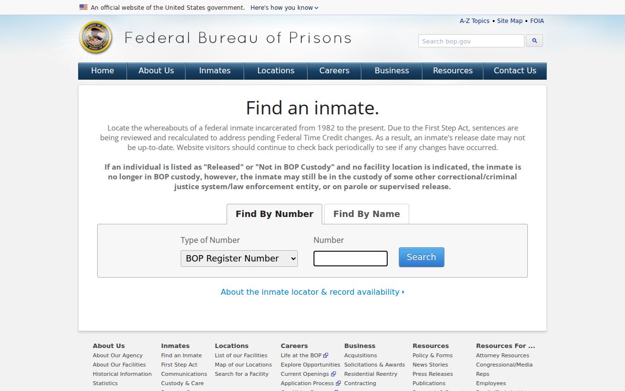 Caldwell County arrest records federal inmate locator
