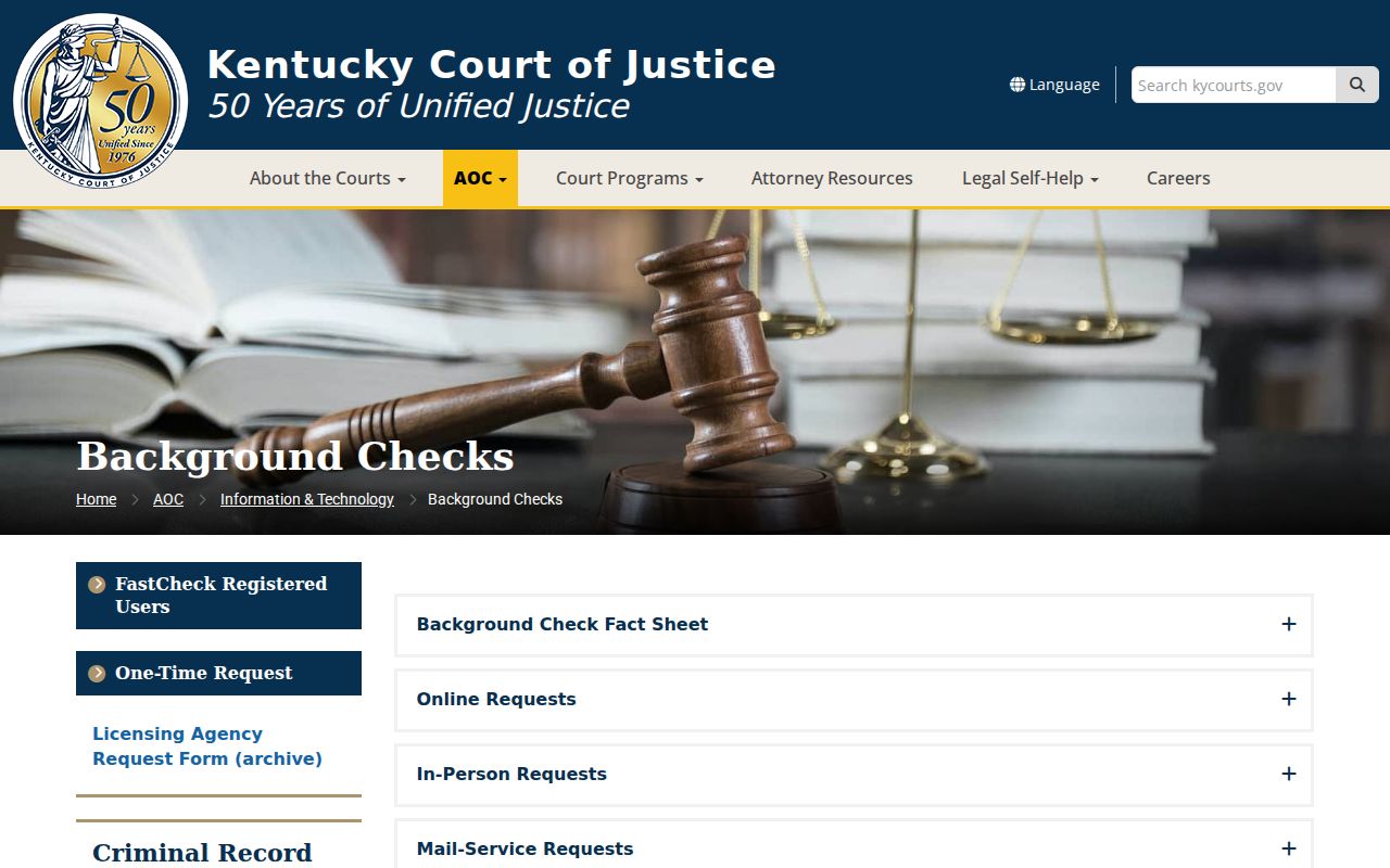 Caldwell County criminal history CourtNet background check page
