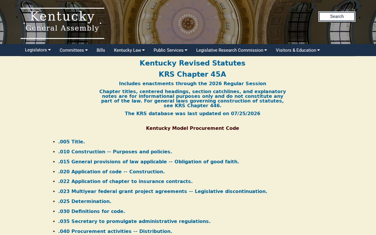 Fredonia record check view of Kentucky Open Records Act statutes